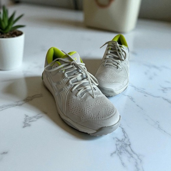 ASICS Men's  Gel-Course Glide Golf Shoes White/Lime Size 9 F460223 - Picture 1 of 8